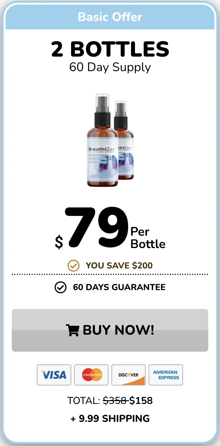 BreathiZen one bottle